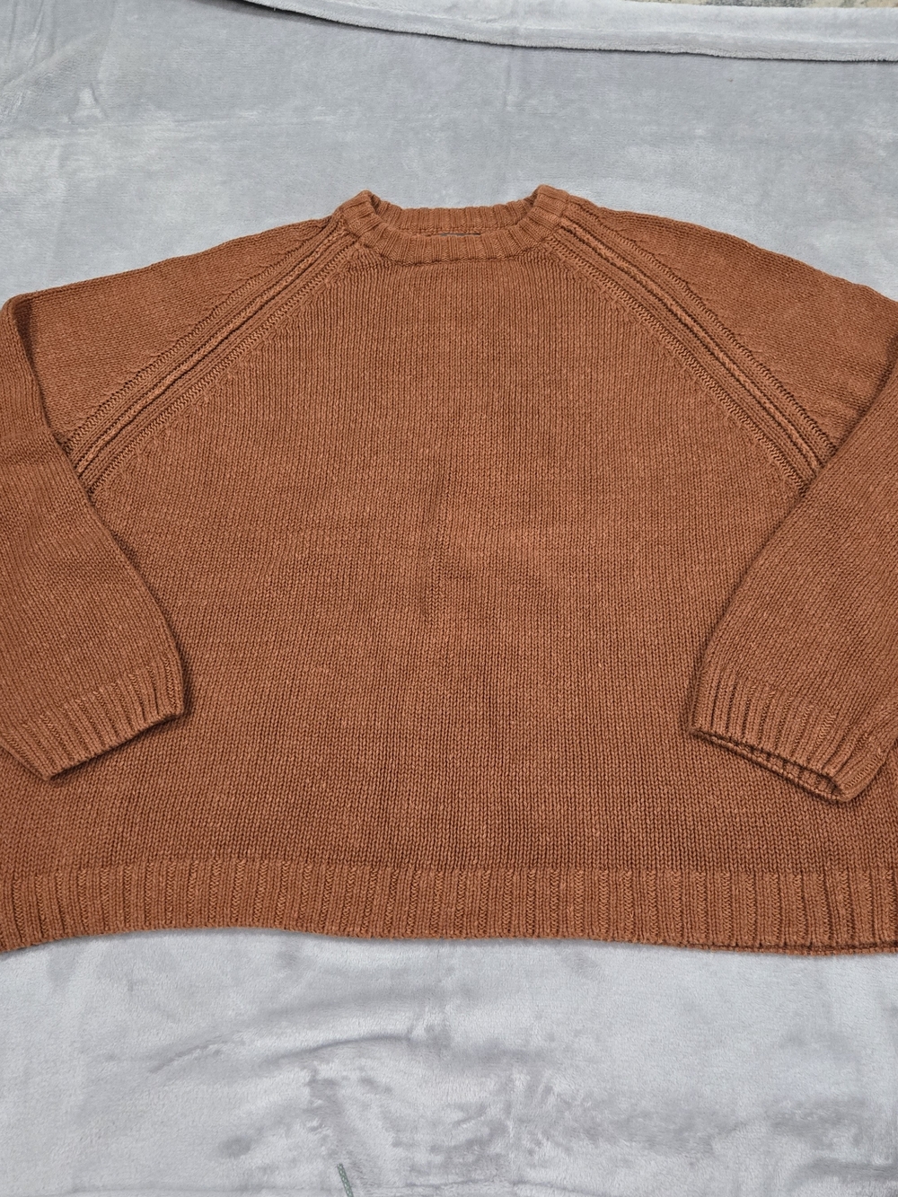 Woolrich Men's Pumpkin Orange Crewneck Sweater 2XL Cabin Comfy Fall